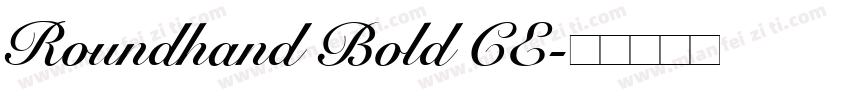 Roundhand Bold CE字体转换